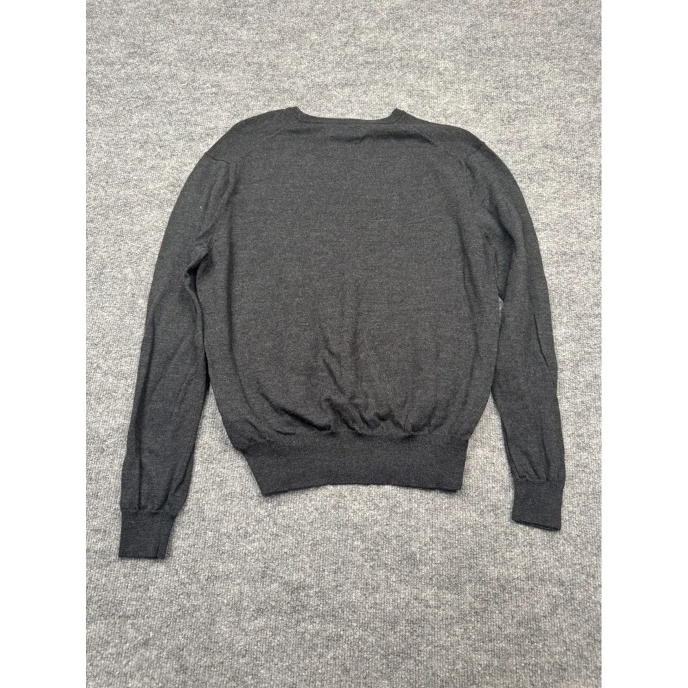 Polo Ralph Lauren Washable Merino Wool Sweater Men Medium Charcoal Gray Crewneck